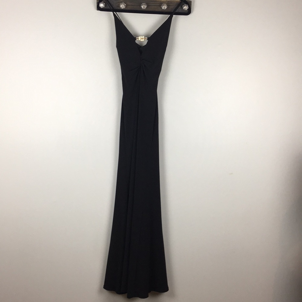 Cache Elegant Black Evening Gown Size 4 EUC